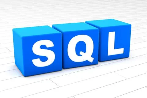 SQL word illustration Stock Illustration