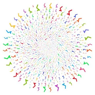 Sqrt Spiral Exploding Globula イラスト素材