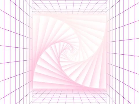 Squad shape neon illusion design Stock Illustration