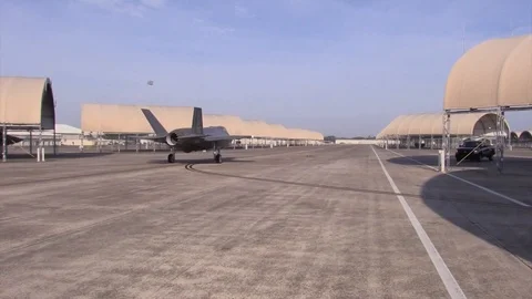 Squadron Leader Andrew Jackson prepare for his first flight - 2015 Stock Footage 95580376