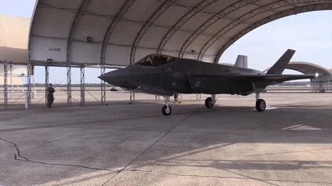 Squadron Leader Andrew Jackson prepare for his first flight - 2015 Stock Footage 95580411