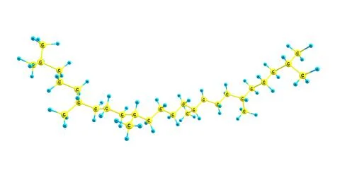Squalane molecular structure isolated on white Stock Illustration