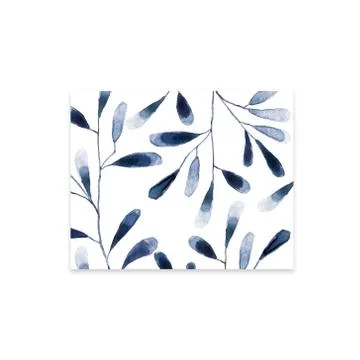 Squar Frame with blue and white hydrangea flowers on white background. Floral Stock Illustration