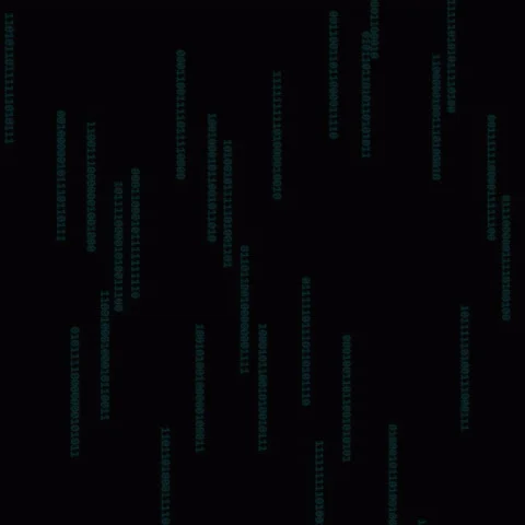 Square 1:1 Terminal Data Stream - Abstract Coding &amp; Software Development Loop Stock Footage 330882537
