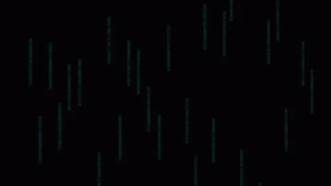 Square 1:1 Terminal Data Stream - Abstract Coding &amp; Software Development Loop Stock Footage 330882566