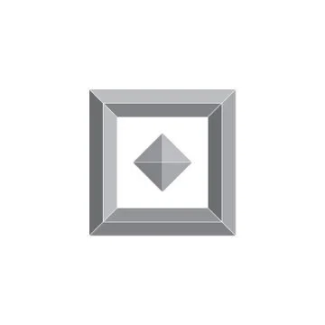 Square 3d simple design logo vector Stock Illustration