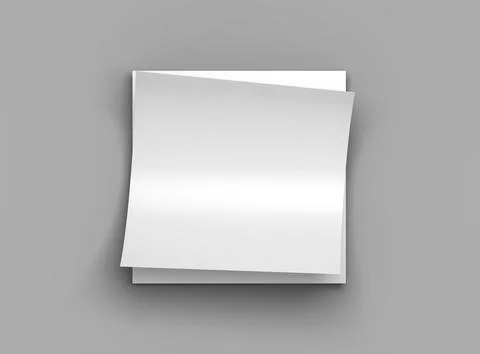 Square 8.26x8.26inc flyer render to present your design. Stock Illustration