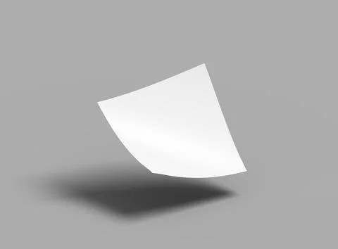 Square 8.26x8.26inc flyer render to present your design. Stock Illustration