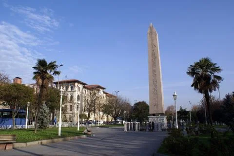 Square abd obelisk Stock Photos
