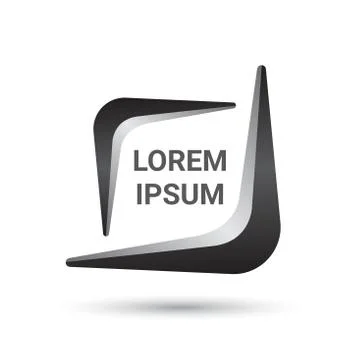 Square abstract logo design template Stock Illustration