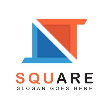 Square abstract logo Stock Illustration