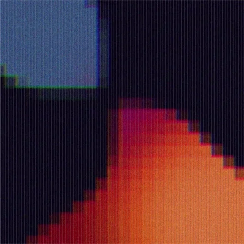 Square Abstract Pixel Loop  Seamless Colorful Retro Glitch 4K Stock Footage 317678539