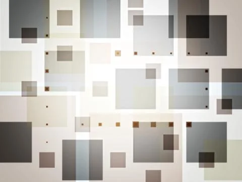 Square abstract shape on white background Stock Illustration