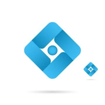 Square abstract sign Stock Illustration