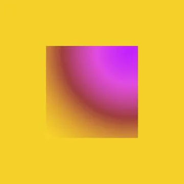 Square with abstraction in yellow Stock Photos