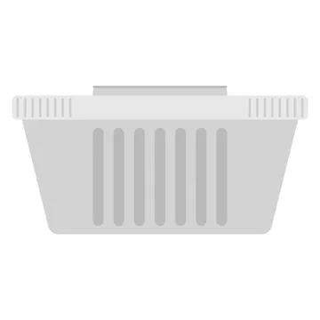 Square aluminum foil baking flat clipart vector illustration Stock Illustration