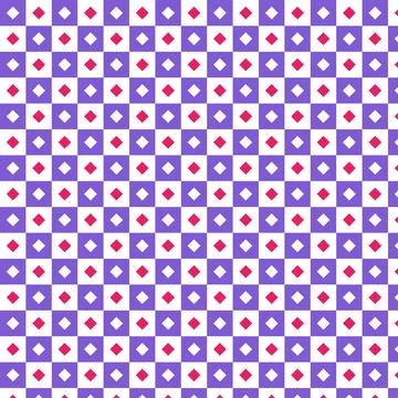 Square and Diamonds Patterns Stock Illustration