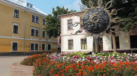 Square And Easter Sun Stock Footage 8659580