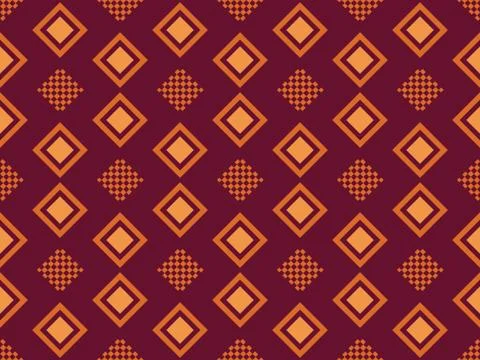 Square and  on a seamless spring pattern. 스톡 일러스트
