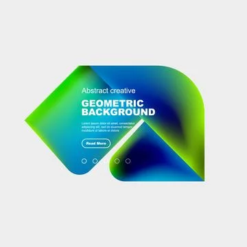 Square and triangle design with fluid gradients, abstract background 스톡 일러스트