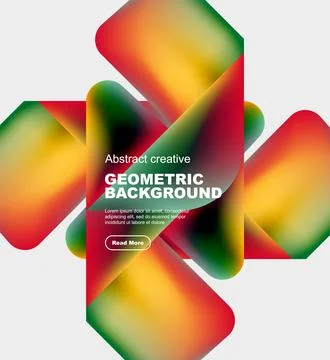 Square and triangle design with fluid gradients, abstract background 스톡 일러스트