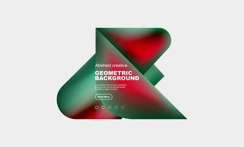 Square and triangle design with fluid gradients, abstract background 스톡 일러스트