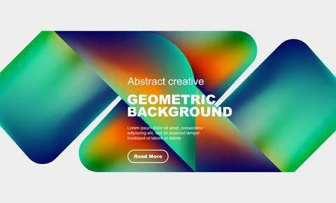 Square and triangle design with fluid gradients, abstract background 스톡 일러스트