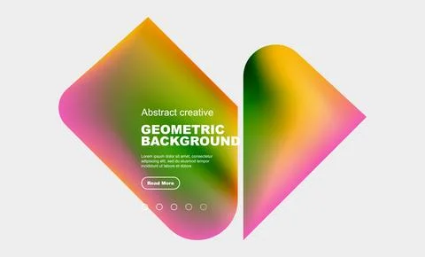 Square and triangle design with fluid gradients, abstract background 스톡 일러스트