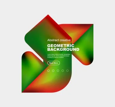 Square and triangle design with fluid gradients, abstract background 스톡 일러스트
