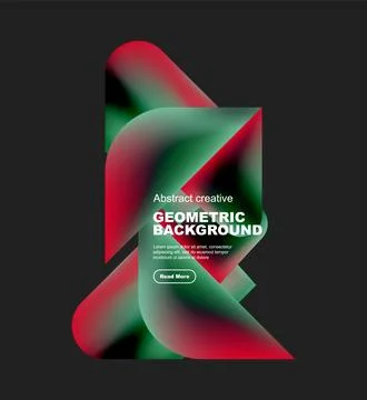 Square and triangle design with fluid gradients, abstract background 스톡 일러스트