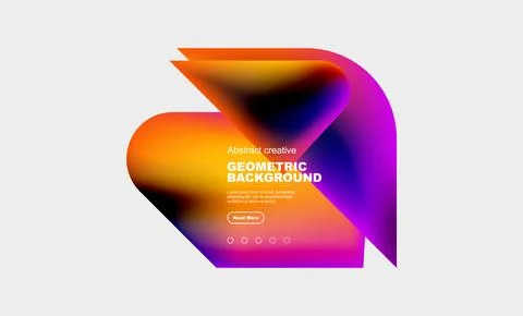 Square and triangle design with fluid gradients, abstract background 스톡 일러스트