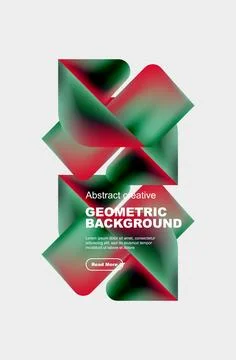 Square and triangle design with fluid gradients, abstract background 스톡 일러스트