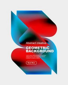 Square and triangle design with fluid gradients, abstract background イラスト素材