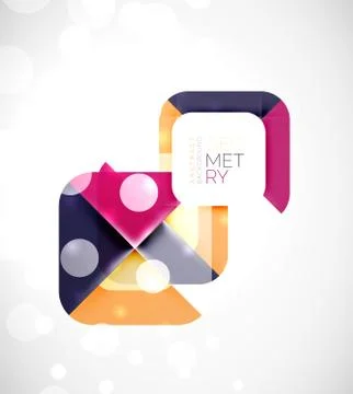 Square and triangle pattern background Illustrazione stock