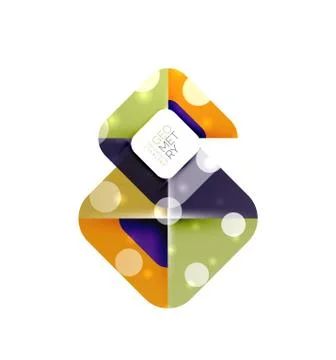 Square and triangle pattern background Stock Illustration