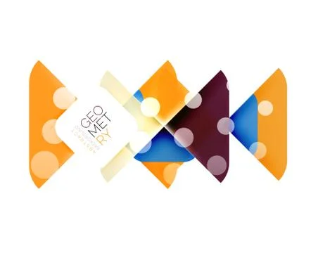 Square and triangle pattern background Stock Illustration