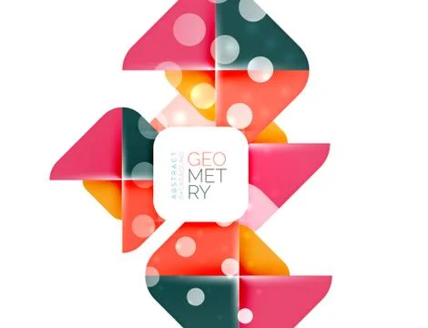 Square and triangle pattern background Illustrazione stock