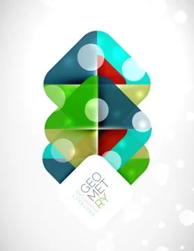 Square and triangle pattern background Illustrazione stock