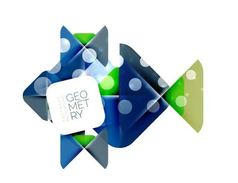 Square and triangle pattern background Stock Illustration