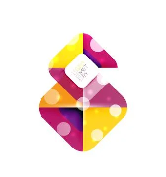 Square and triangle pattern background Illustrazione stock