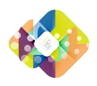 Square and triangle pattern background Stock Illustration