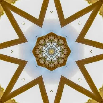 Square Angular star shape made from abstract wooden Chuppah photo from a Jewish Stock Photos