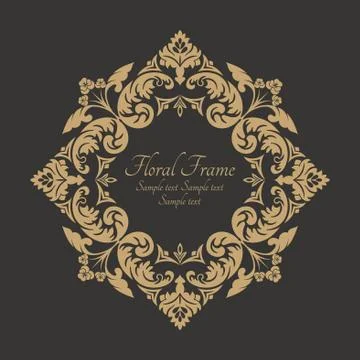 Square arabic pattern Stockillustratie