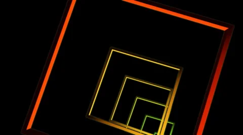 Square array tunnel Stock Footage 32402357