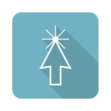 Square arrow cursor icon 스톡 일러스트