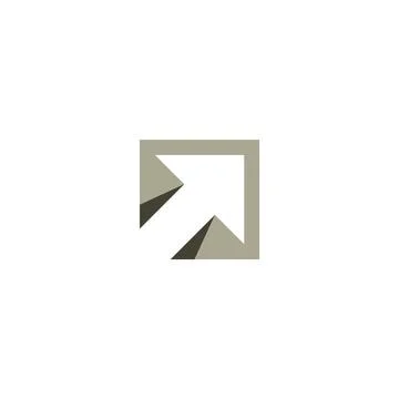 Square arrow logo symbol icon vector design Illustrazione stock