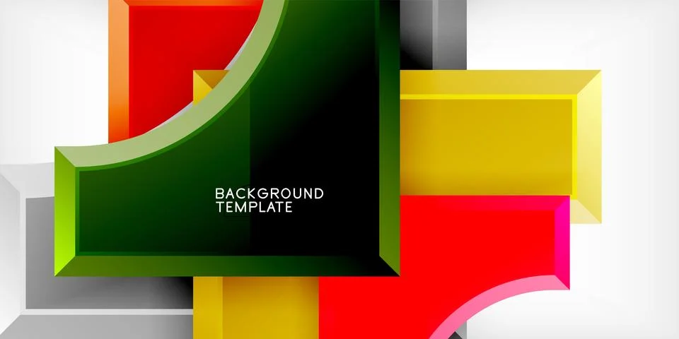 Square, arrow shapes with round elements Vector Illustration For Wallpaper 스톡 일러스트