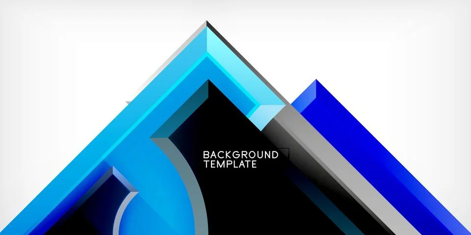 Square, arrow shapes with round elements Vector Illustration For Wallpaper Stock Illustration