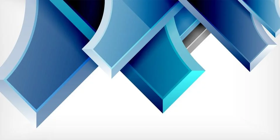 Square, arrow shapes with round elements Vector Illustration For Wallpaper Illustrazione stock