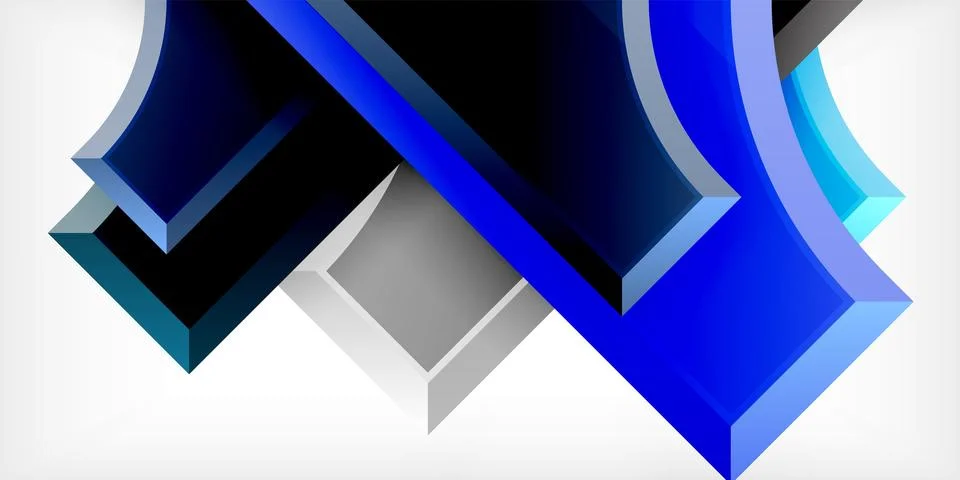 Square, arrow shapes with round elements Vector Illustration For Wallpaper Stock Illustration